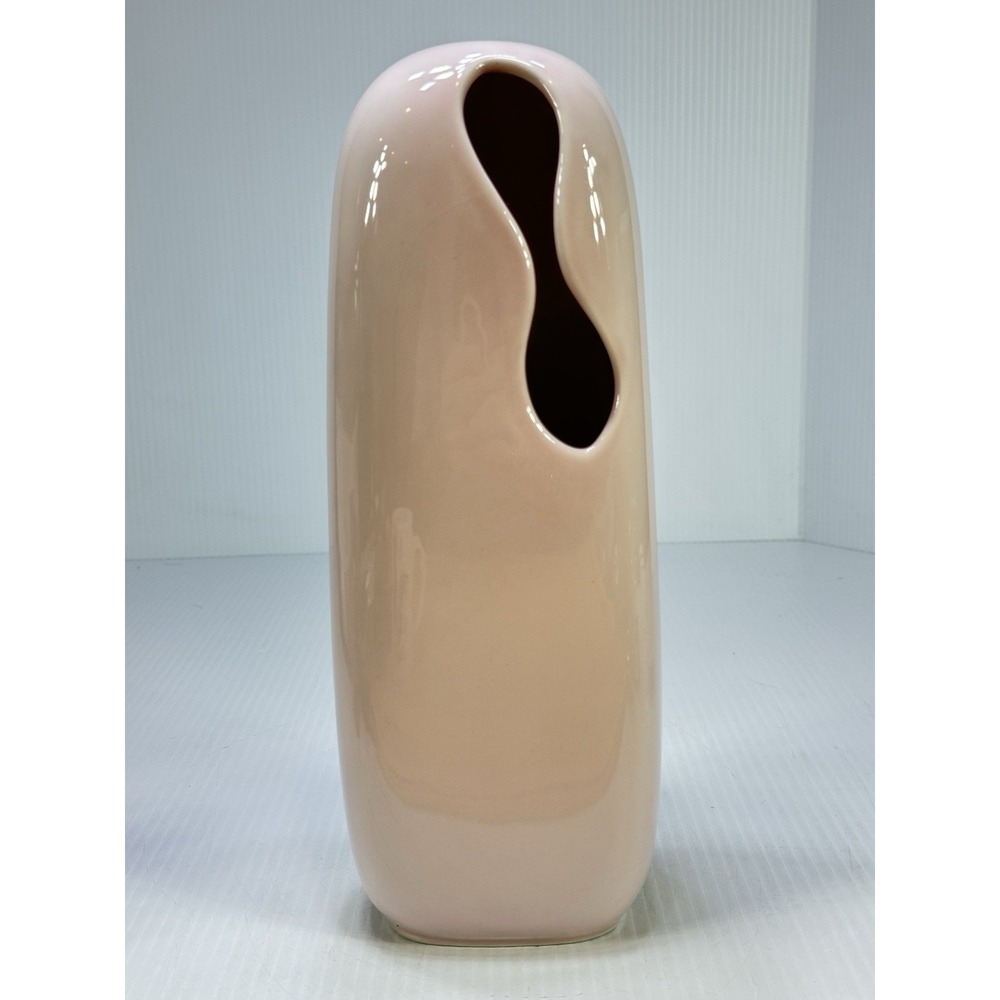 VINTAGE MIKASA OVO PINK VASE 12" KARIM RASHID DESIGN MODERN